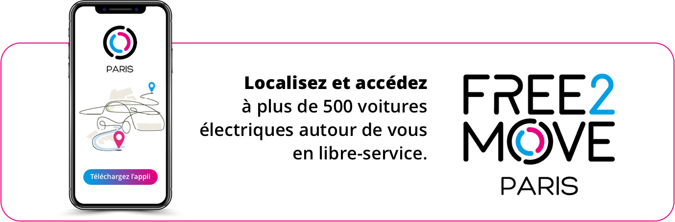Free2Move Paris app advertising