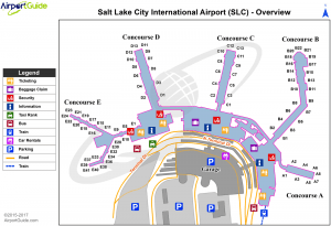 salt lake city airport economy parking map